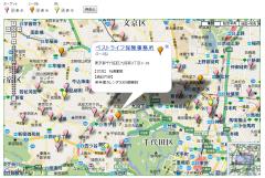 商談状況によってアイコンの色を変更し、営業活動の内容や注意点を登録